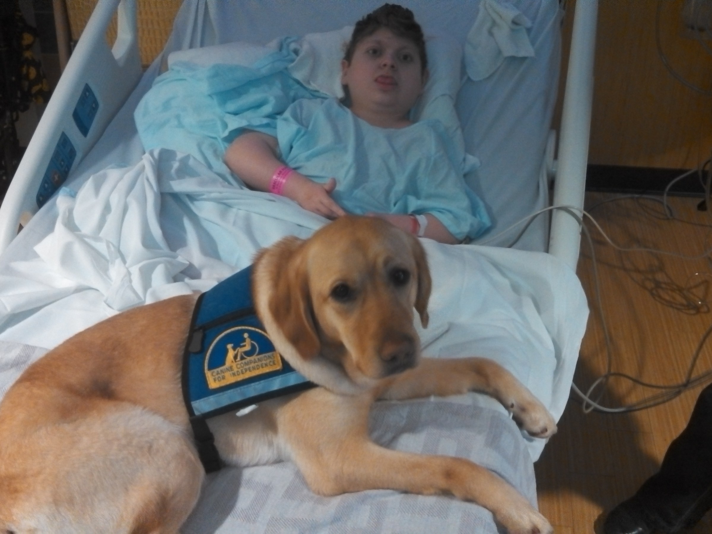 Karina visits hospital