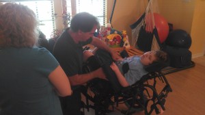 Fitting the new wheelchair