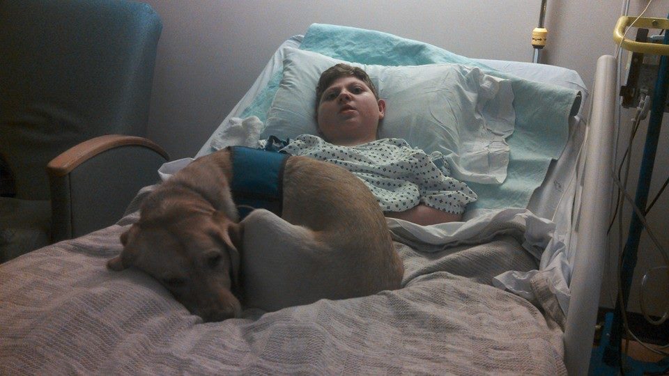 J.P. gets ready for bed